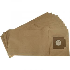 Vhbw 10x Sacs compatible avec Kärcher aspirateur à sec T 7/1, T 10/1, T 9/1 aspirateur - papier, 51,5cm x 23cm marron