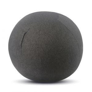 Image de Kenoko Ergonomique Ballon Bureau Si&egrave;ge NAMI 75 cm | Id&eacute;al pour Bureau, Yoga et Grossesse | Rev&ecirc;tement Lavable | Boule Gonflable avec Pompe Incluse | Couleur: Gris Clair