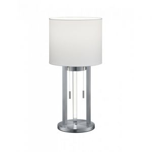Trio Lampe &agrave; poser Leuchten TANDORI Nickel mat, 4 lumi&egrave;res - Campagne - Int&eacute;rieur - TANDORI - D&eacute;lai de livraison moyen: 6 &agrave; 10 jours ouvr&eacute;s. Port gratuit France m&eacute;tropolitaine et Belgique d&egrave;s 100 &euro;.