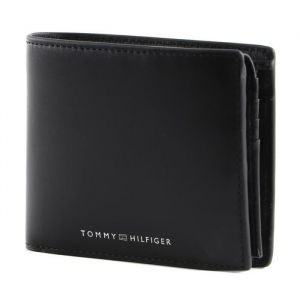 Tommy Hilfiger Porte-Monnaie Homme TH Modern Leather CC Flap & Coin Petit Modèle, Noir (Black), Taille Unique
