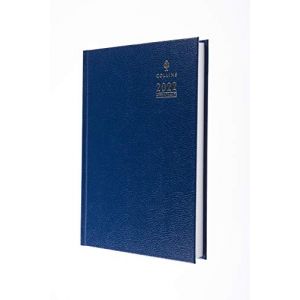 Collins Agenda journalier 2022 avec rendez-vous, format A5, bleu