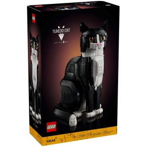Lego Ensemble d'icônes de chat noir et blanc 21349, collection personnalisable pour adultes