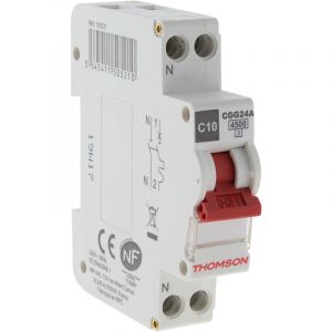 Thomson Disjoncteur à vis PH+N - 10A NF - Pouvoir de coupure 4.5KA