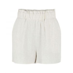 Yas Pantalons Courts Taille Haute Viggi L Eggnog / Detail W Melange