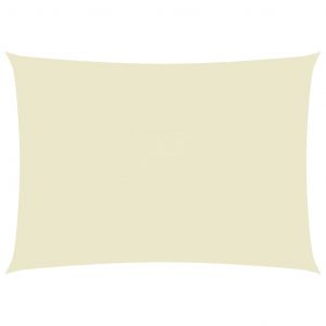 VidaXL Voile de parasol Tissu Oxford rectangulaire 3x5 m Crème