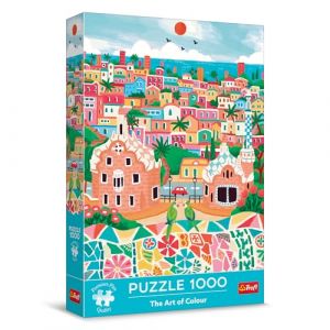 Trefl Premium Plus Quality-Puzzle The Art of Colour: Barcelone, Espagne-1000, Série Pleine de Couleurs, Pièces Parfaitement Assorties, pour Adultes et Enfants à partir de 12 Ans, 10894