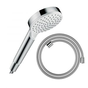 Hansgrohe Pommeau de douche Crometta + Flexible Designflex 160 cm chromé
