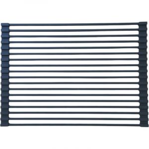 Essebagno Egouttoir vaisselle pliable 43x31 en inox et silicone noir