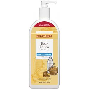 Burt's Bees Milk and Honey Body Lotion Bottle - 12 oz