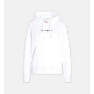 Tommy Jeans Hoody droit signature coton mélangé Blanc - Couleur Blanc - Taille L