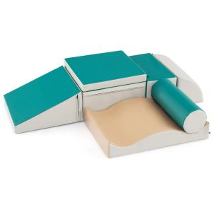 Blocs de construction en mousse pour grimper et ramper - Jeu de 7 pièces - Vert