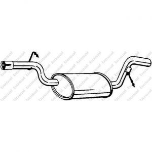 Bosal Silencieux intermédiaire 233-157