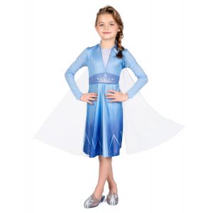 D&eacute;guisement Elsa Reine des Neiges 2 basique fille - Couleur Bleu - Taille 5 - 6 ans (109 - 126 cm))