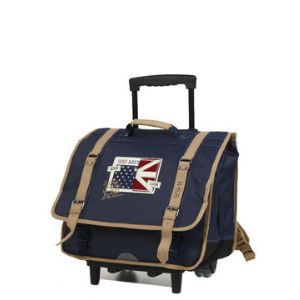 IKKS Navy 41 cm - Cartable à roulettes