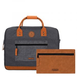 Sacoche ordinateur 15 pouces Londres Gris