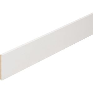 Plinthe bord arrondi revêtu blanc 10x50 2.20m