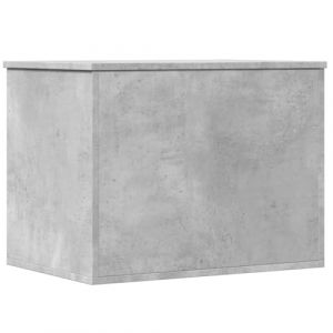 VidaXL Boîte de rangement gris béton 60x42x46 cm bois dingénierie 840656