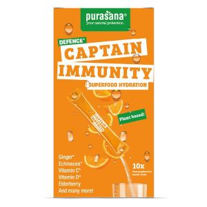 Purasana Superfood Hydratation Captain Immunity 10 Sticks de 4,5 g