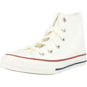 Converse Chuck Taylor All Star Little Miss Chucks Hi Blanc/La Marine De Minuit/Grenat Coton EU 31