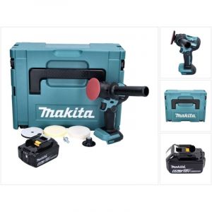 Makita DPV300G1J Polisseuse sans fil 18 V - 50 / 80mm - Brushless + 1x Batterie 6,0 Ah + Coffret Makpac - sans chargeur
