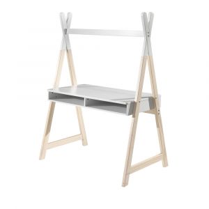 DRAWER Bureau enfant en bois blanc