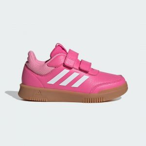 Adidas Garçon Unisex Kinder Tensaur Hook and Loop Shoes Chaussures de Course, Pulse Magenta/FTWR White/Bliss Pink, 17 EU