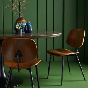 Signature Chaises finition noyer Olympia - lot de 2