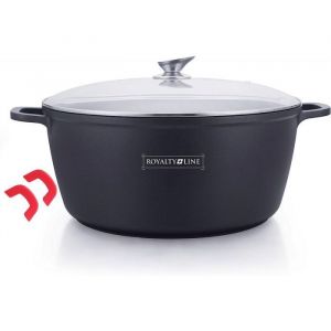 Royalty Line Faitout En Fonte 44 Cm Noir Rlbs44m