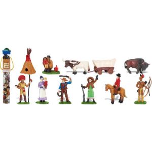 Plastoy Tubo de figurines : Cow-Boys et Indiens