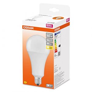 Osram LED Star Classic A200, ampoule LED givrée en forme d'ampoule, culot E27, blanc chaud (2700K), 3452 lumens, en remplacement des ampoules