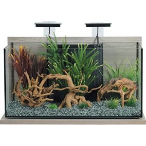 Image de Zolux Aquarium Idro 60 Gris – Kit Complet avec Pompe, Chauffage, Filtre et éclairage