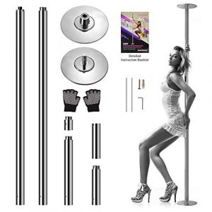 Professional Spinning Dancing Pole - Portable & Removable Stripper Fitness Pole, Great For Training & Exercise
