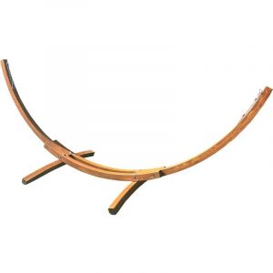 Habitat et Jardin Support hamac hamac en bois "Dallas" - Marron