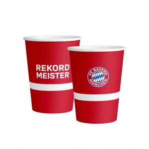 Image de 8 Gobelets en carton FC Bayern Munich 250 ml