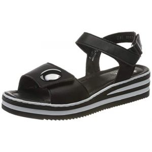 Rieker : sandales - Noir - Taille 43