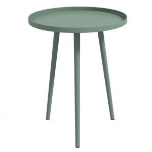 Outsunny Table basse de jardin d'appoint design scandinave acier époxy vert