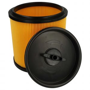 Vhbw Filtre pliss&eacute; compatible avec Parkside PNTS NTS 1423-S aspirateur - noir / jaune