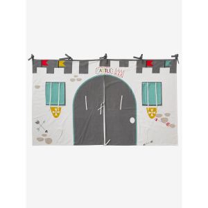 Image de Vertbaudet Tente de lit Château fort pour lit mezzanine mi hauteur ligne Everest gris TU