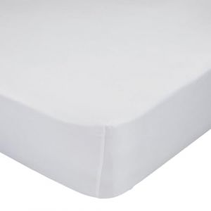 HappyFriday Drap-Housse Basic Blanc 105 x 200 x 32 cm