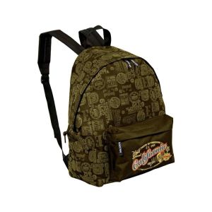 Kinston ASIAA Sac à bretelles Kaki USA California - En Polyester et Polyamide - L 32 x H 44 x P 18 cm
