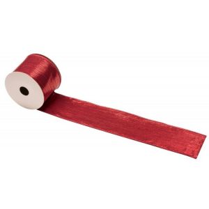 Ruedelafete Bobine de Ruban Loom 6,3cm x 3m, Rouge luisant
