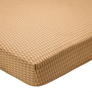 Drap housse coton SIDO - jaune ocre