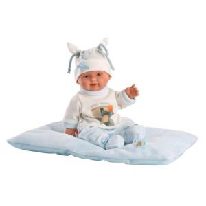 Llorens - Poup&eacute;e RN Toucher Doux b&eacute;b&eacute; Coussin Good Monster 26 cm Multicolore (26311)
