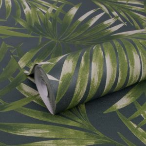 Image de WOW Toys Papier peint intiss&eacute; Feuilles El&eacute;gance 1005 x 52cm Bleu, Vert