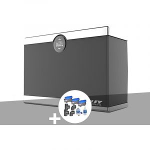 Poolstar Pompe à chaleur Silent Max 80 Full Inverter + Kit by-pass Ø 50 mm - Gris