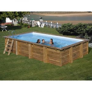 Gre Piscine bois Evora Plus 6,20 x 4,20 x 1,36 m Bois
