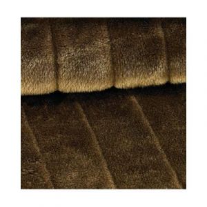 Couverture imitation fourrure beige