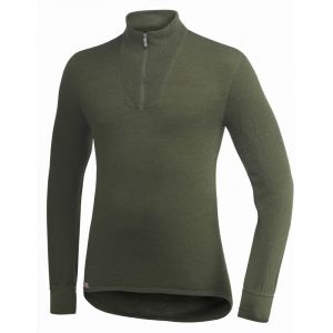 Woolpower Zip Turtleneck 200 pine green
