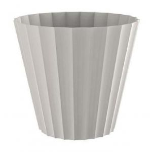 Plastiken Pot Doric Maceta - Ø22 x 20 cm - Blanc