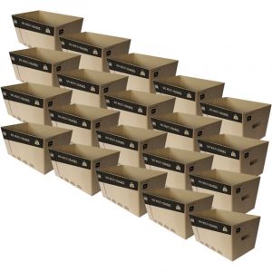Pack and Move - Lot de 20 caisses en carton - 53 x 30 x 26 cm - Transport, déménagement, stockage